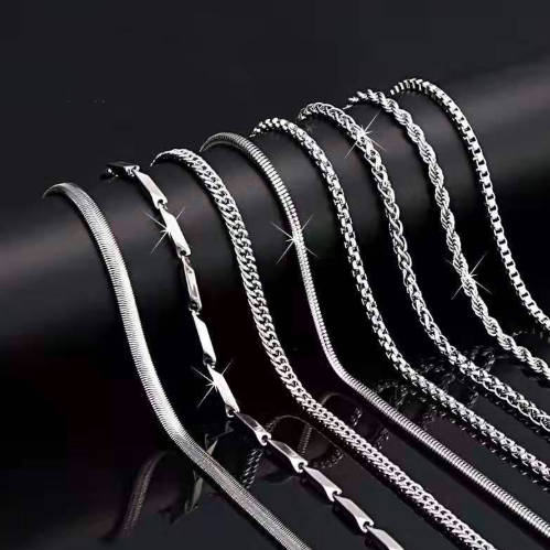 Fine Jewelry S925 Sterling Silver Chain Necklace Gift Necklace Jewelry