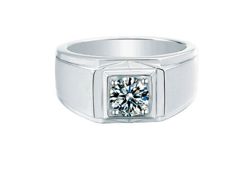 Wedding 1CT Colorless VVS1 925 Sterling Silver Handmade Moissanite Engagement Ring 2